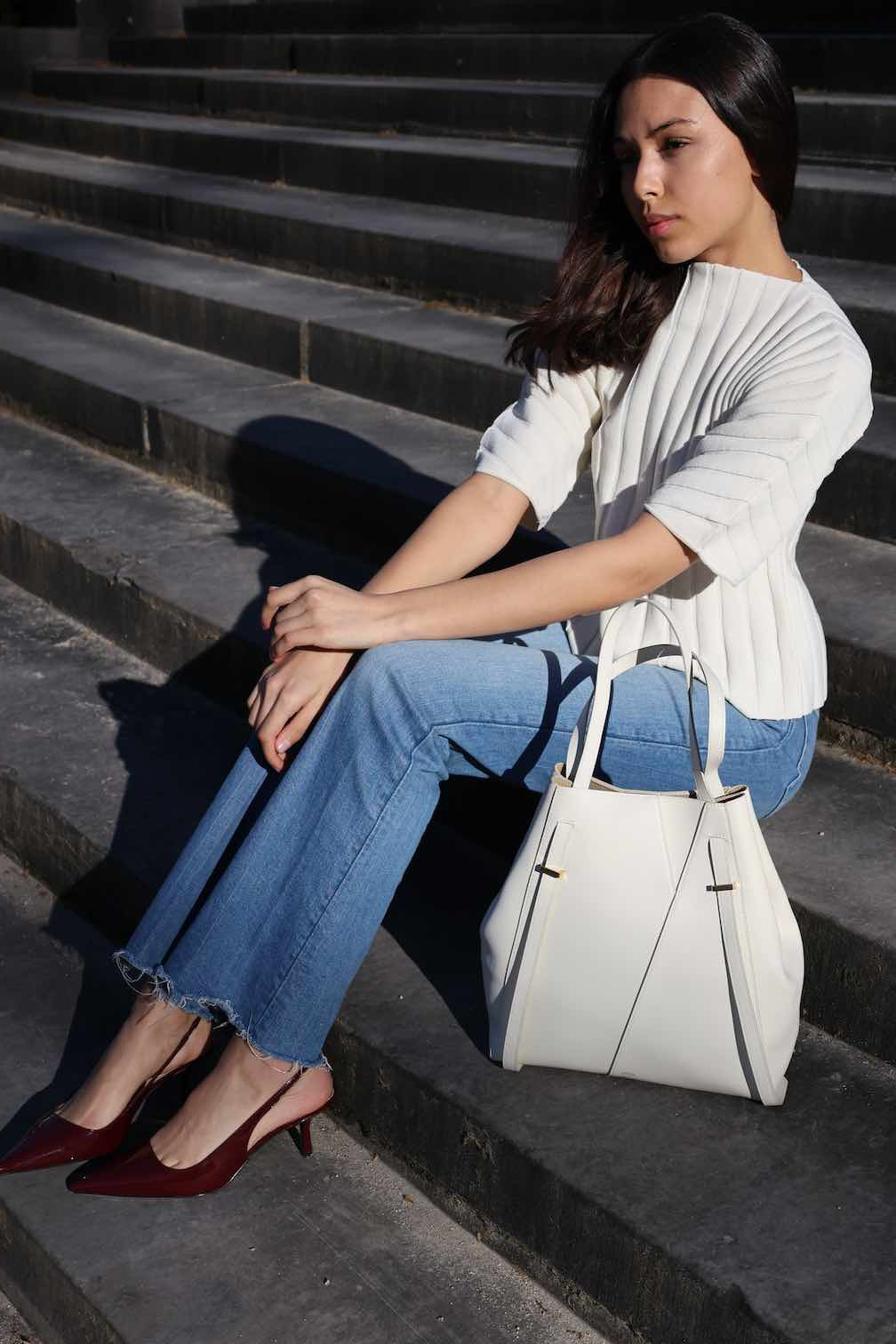 AYO TOTE Medium CREAM