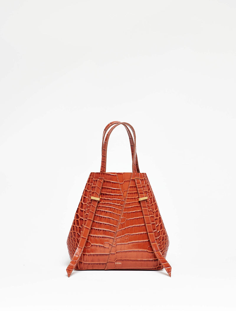 AYO TOTE Mini Rust croco